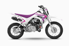 Load image into Gallery viewer, MiniRacer CRF110 &#39;Works&#39; Series Graphic Kit - White/Fuchsia
