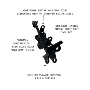 MiniRacer TTR110 Cradle Peg Mount / Skid Plate Combo