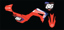 Load image into Gallery viewer, MiniRacer CRF110 &#39;Works&#39; Series Graphic Kit - Red/Blue
