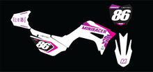 Load image into Gallery viewer, MiniRacer CRF110 &#39;Works&#39; Series Graphic Kit - White/Fuchsia
