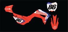 Load image into Gallery viewer, MiniRacer CRF110 &#39;Works&#39; Series Graphic Kit - Red/Blue
