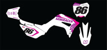 Load image into Gallery viewer, MiniRacer CRF110 &#39;Works&#39; Series Graphic Kit - White/Fuchsia
