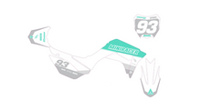 Load image into Gallery viewer, MiniRacer Team Series CRF110 Graphic Kit - Teal LE Edition
